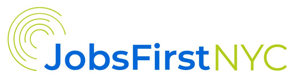 Jobs First N.Y.C logo.