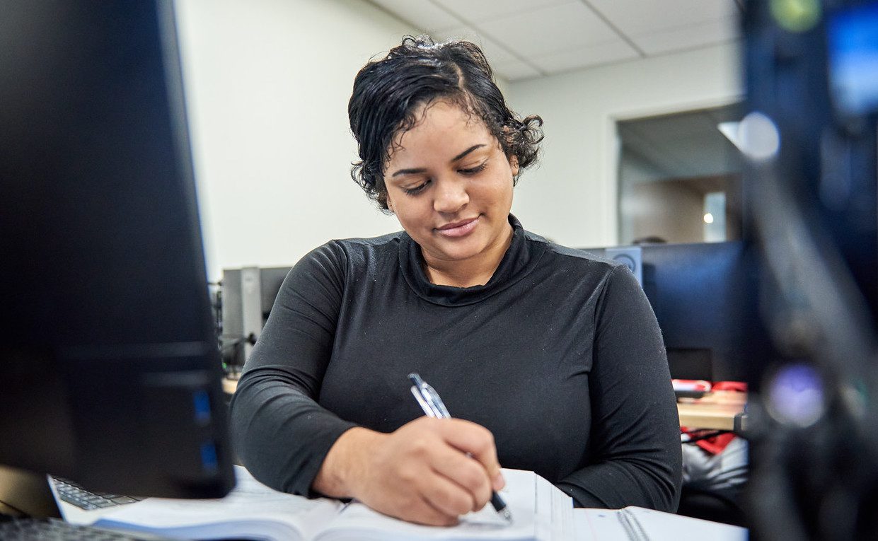 Per Scholas' Cybersecurity program participant