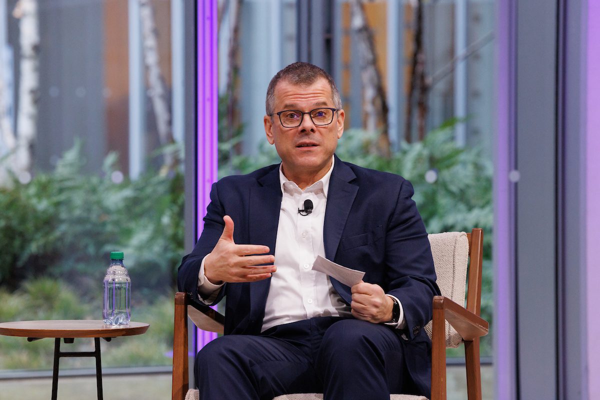 Scott French speaking on a panel at the 2025 NYCETC Conference